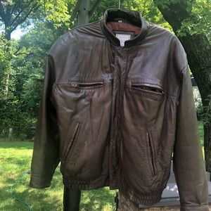 Christian Dior Brown Leather Jacket